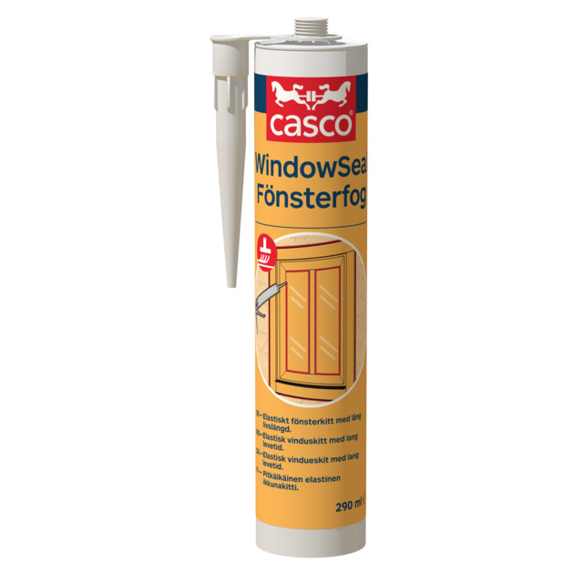 FÖNSTERFOG VIT 300ML CASCO ELASTISKT FÖNSTERKITT | Beijerbygg Byggmaterial